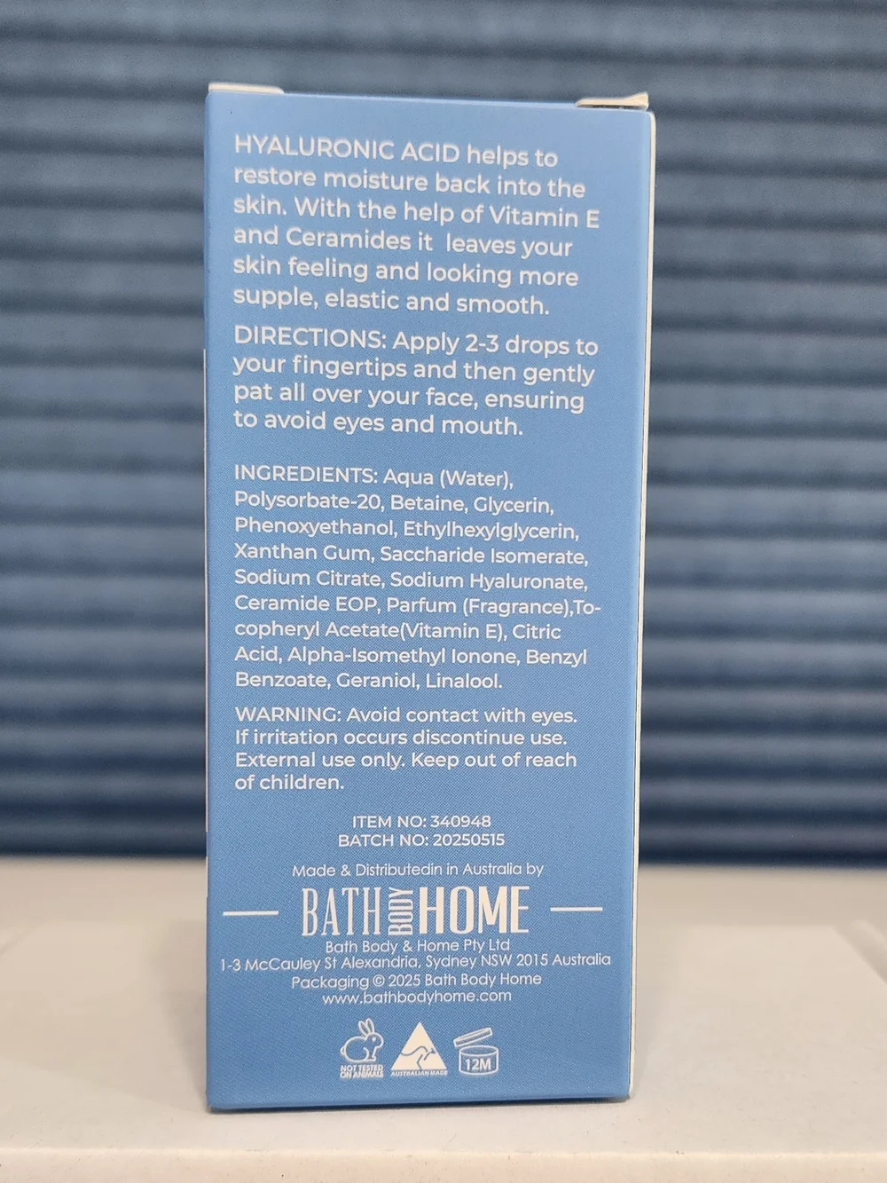 Anti-Aging Australia Hyaluronic Acid Ultra Hydrating Face Serum